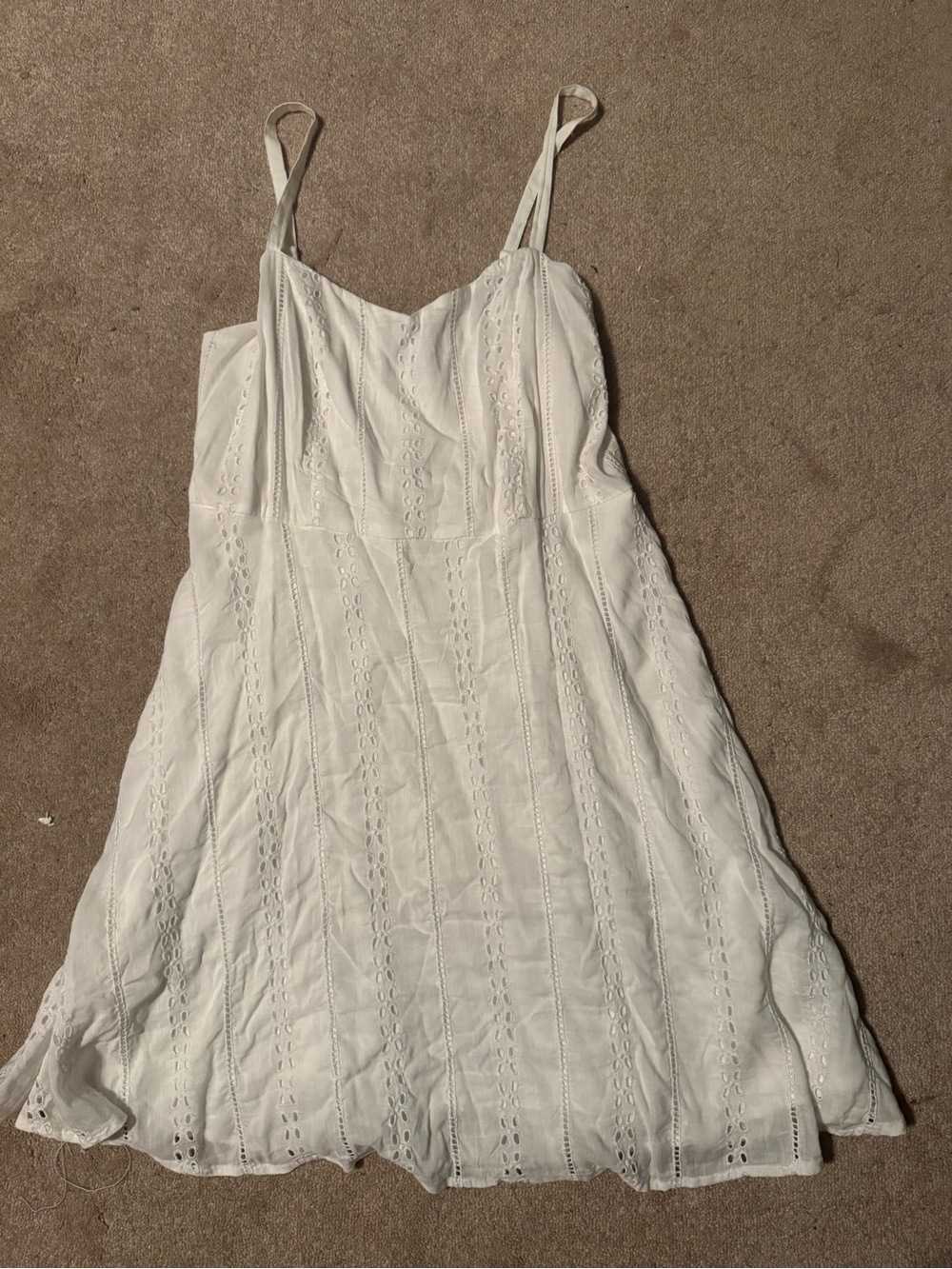 Old Navy White Eyelet Sundress - Spaghetti Strap